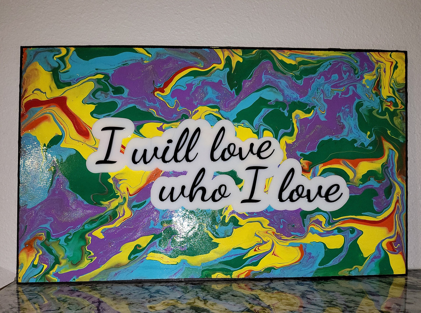 Pride painting: I will love who I love