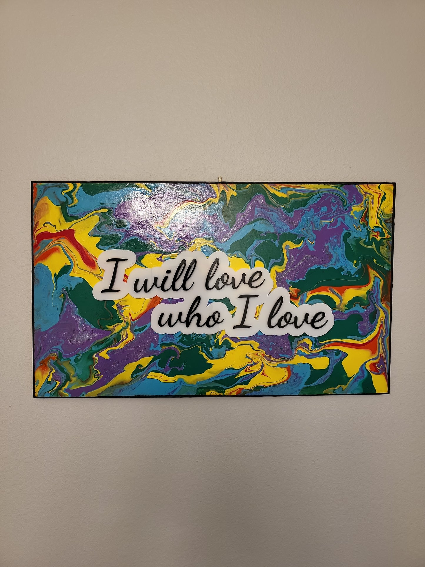 Pride painting: I will love who I love